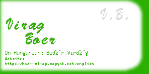 virag boer business card